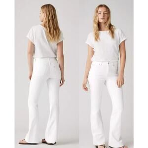 Levi's | 726 High Rise Flare Women's Jeans in Soft Clean White | Sz 30